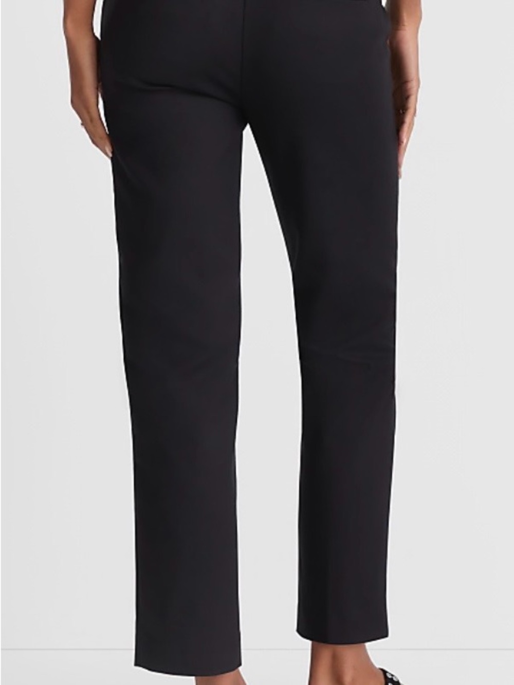 LOFT Black Cropped Riviera Slim Ankle Pants - Picture 3 of 5
